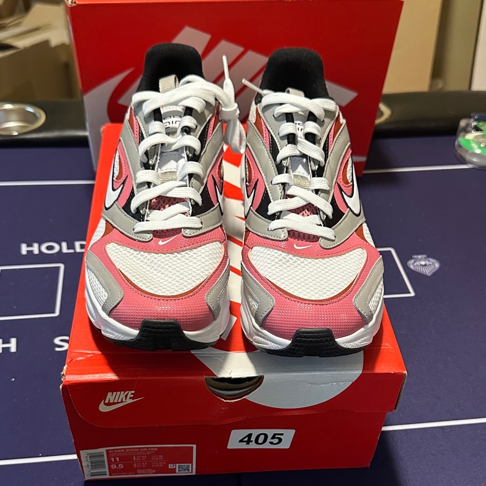 Nike Pink and Gray Athletic Shoes
